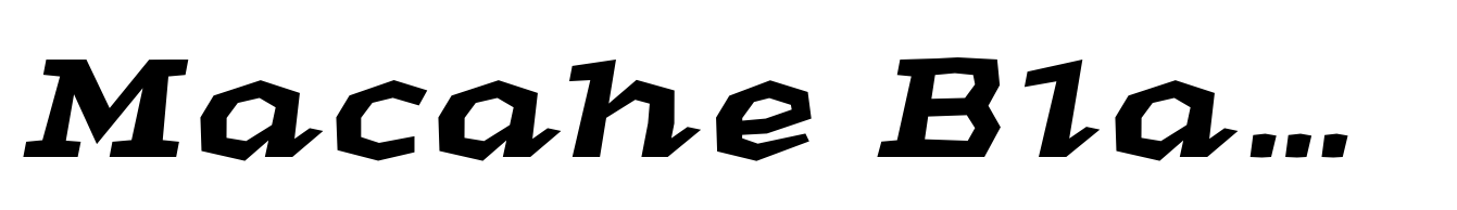 Macahe Black Italic